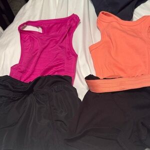 two adorable size 4/5  short outfits